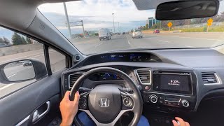 2015 Honda civic ex 5 speed mt POV review  super reliable and surprisingly fun [upl. by Anivlac115]