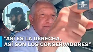 quotMuy vergonzosoquot AMLO reacciona a la filtración del número telefónico de su hijo [upl. by Dempsey25]