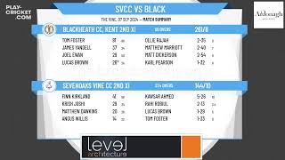 Sevenoaks Vine CC 2nd XI v Blackheath CC Kent 2nd XI [upl. by Nsaj40]