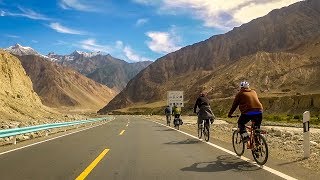 Karakoram Highway in HD Cycling from Pakistan to Kashgar China [upl. by Arni]