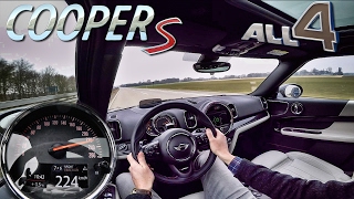 Mini Countryman 2017 Cooper S ALL4 TOP SPEED amp ACCELERATION Autobahn Drive by AutoTopNL [upl. by Ralyks]