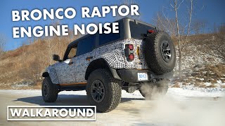 2022 Ford Bronco Raptor 4 exhaust sound modes [upl. by Zerla26]