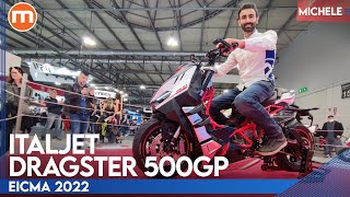 Italjet Dragster 500GP  Il concept che tutti aspettavamo a EICMA 2022 [upl. by Darsey]