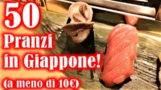 50 PRANZI in GIAPPONE a meno di 10€  Vivi Giappone [upl. by Pimbley]