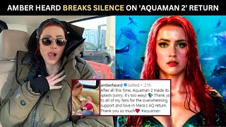 BehindtheScenes Amber Heards Daughter Joins Aquaman 2 Cast On Sets [upl. by Acireh]