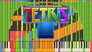 Black MIDI Synthesia – Tetris Theme A Final Impossible Remix 90000 notes  Kanade Tachibana [upl. by Durning]