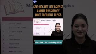 CSIR UGC NET Life Science  Unit7  Animal Physiology  Most Frequent Topics  Smart Approach [upl. by Kori]