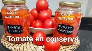 Cómo preparar TOMATE EN CONSERVA AL NATURAL🍅 [upl. by Gamber162]