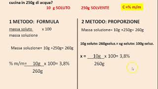 Chimica InsiemeEsercizi svolti sulla concentrazione delle soluzioni [upl. by Randee319]