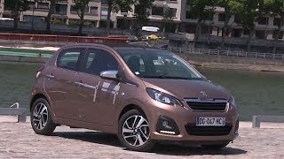 Essai Peugeot 108 10 68 ch ETG5 Active Top 5p 2014 [upl. by Nichani555]