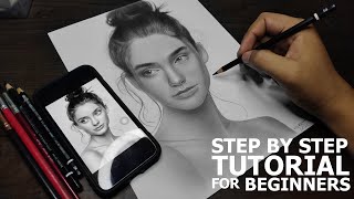 How To Draw Portrait EASILY  For Beginners  Tagalog Tutorial [upl. by Icaj]