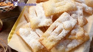 Chiacchiere di Carnevale Frappe bugie crostoli  Ricetta in 1 minuto [upl. by Ardiedal354]