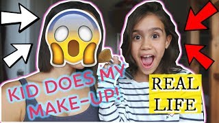 KID DOES MUMS MAKEUP for a BIG night out😱 102 VLOG [upl. by Ellak]