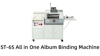 ST6S ALL IN ON LAYFLAT PHOTO ALBUM BINDING MACHINE The Superior Choice for HighQuality Albums [upl. by Iek]