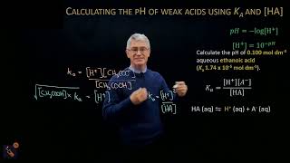 Acids bases and buffers  Acid dissociation constant ka and calculating the pH of weak acids [upl. by Argela]