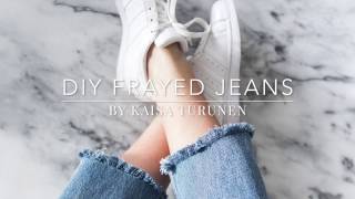 DIY frayed jeans [upl. by Brogle]