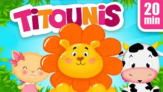 La maison des Animaux 20min de Comptines  Chansons avec les Titounis  French Nursery Rhymes [upl. by Eide]