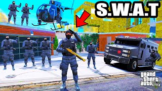 Franklin Upgrade His House To SWAT Headquarters In GTA 5  SHINCHAN and CHOP [upl. by Eikcuhc]