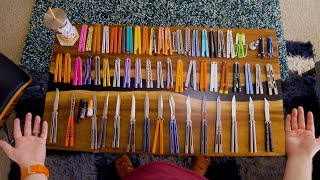 EVERY Balisong in my MASSIVE Collection  2023 Edition [upl. by Naitsirhk153]