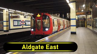 Tube Station Aldgate East  London 🇬🇧  Walkthrough 🚶 [upl. by Griff619]