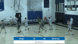 Dirigo High School Boys Basketball vs Winthrop [upl. by Bremser]