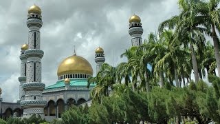 Southeast Asia  Brunei Bandar JameAsr Hassanil Bolkiah Mosque and Jerudong Park polo club [upl. by Yttiy657]