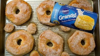 How to make Doughnuts with Pillsbury Biscuits [upl. by Maighdiln]