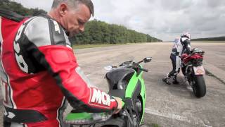 Flatout New MV Agusta F4RR v Kawasaki ZX10R v BMW S1000RR [upl. by Claudine]