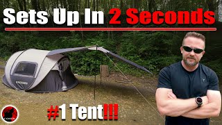 FASTEST TENT EVER  I’ve NEVER SEEN ANYTHING Like it  Idoogen Instant Pop up Tent [upl. by Mayhs]