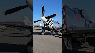 P51 Mustang quotTwilight Tearquot starting up warbirds aviation wwii flight history [upl. by Eibrad278]