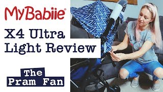 My Babiie MBX4 Ultra Light Stroller  Review  THE PRAM FAN [upl. by Acinomad]