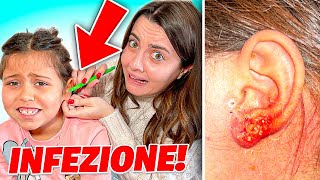 DANI fa un PIERCING A ILARY di 6 ANNI MA SI FA MALE ALL’ORECCHIO [upl. by Adnawat]