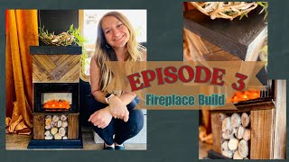 Toy Hauler RV Renovation Ep 3  Creating a Custom Mini Fireplace Feature in this Moody Tiny Home [upl. by Perla]