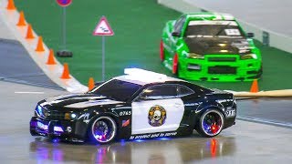 RC MODEL DRIFT CARS IN MOTION RC CHEVROLET CAMARO POLICE DRIFT CAR REMOTE CONTROL [upl. by Ycniuqal]