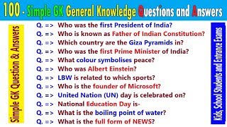 Class 3 General Knowledge Quiz  50 Important Questions  Age 6 to 8 Years  GK Quiz  Grade 3 [upl. by Fitzpatrick]