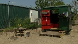 Man Transforms Dumpster Into State Of The Art Home [upl. by Kingdon]