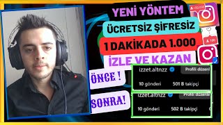 1 DAKİKADA 1000 İNSTAGRAM TAKİPÇİ HİLESİ  ÜCRETSİZ ŞİFRESİZ İNSTAGRAM TAKİPÇİ HİLESİ 2024 [upl. by Ketchan]