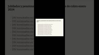 📅 CUÁNTO y CUÁNDO COBRO en ENERO de 2024 💰 JUBILACIONES y PENSIONES 💰 AUMENTO y BONO 💰 ANSES shorts [upl. by Garik]