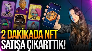 2 dakikada NFT satışa çıkarttık  NFT nasıl satılır [upl. by Omrellig261]