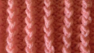 Strickmuster Nr53 MINI PSEUDOZOPF Einfach und schnell [upl. by Thetisa]