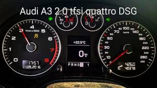 Audi A3 20 TFSI STronic Quattro Launch Control Dashboard [upl. by Perren]