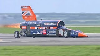 World FASTEST Rocket Car 1000MPH Bloodhound SSC First Public Slow Runs [upl. by Berlinda]