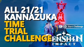 All Tatarasuna Kannazuka Time Trial Challenge Genshin Impact [upl. by Dlanger]