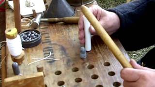 Civil War Ammunition Minié Ball Cartridge Rolling and Trivia [upl. by Lali210]