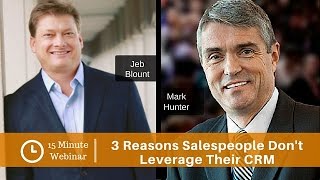 3 Reasons Salespeople Dont Leverage Their CRM and what to do about it [upl. by Ai]