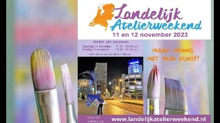 Expo Light Atelier Jule Jeurissen  Landelijk Atelierweekend 11 amp 12 November 2023 [upl. by Aierdna875]