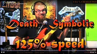 Death  Symbolic 125 speed guitar cover [upl. by Kashden]