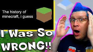 Minecraft LORE quotthe entire history of minecraft i guessquot REACTION I Never Knew [upl. by Phipps]