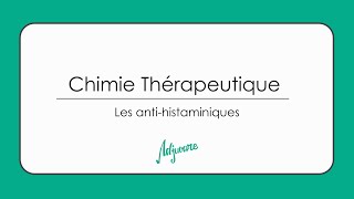 Tutorat chimie Thérapeutique les anti Histaminiques [upl. by Euqilegna]