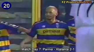 Hidetoshi Nakata  24 goals in Serie A Perugia Roma Parma Bologna Fiorentina 19982005 [upl. by Low257]